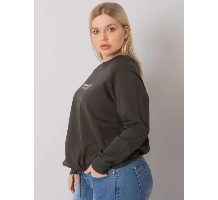 Mikina RV BL 7162.12P tmavá khaki