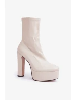 Boty na podpatku model 204695 Step in style Boty na podpatku model 204695 Step in style