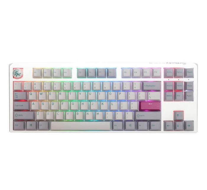 Herní klávesnice Ducky One 3 TKL Gaming USB US English stříbrná