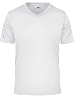 Daiber JN 736 Pánské sportovní tričko s výstřihem do V 02.0736 white
