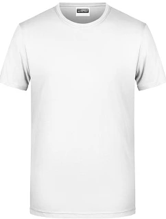 8008 Pánské tričko z bio bavlny model 22437890 white - Daiber