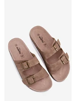 Dámské pantofle s podrážkou Khaki model 22140705 - Boto