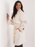 Płaszcz IT PL model 21807977 ecru - FPrice Płaszcz IT PL model 21807977 ecru - FPrice
