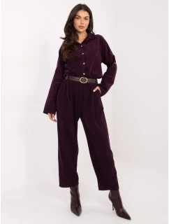 Spodnie IT SP model 21749798 ciemny fioletowy - FPrice