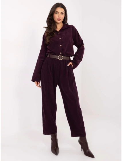 Spodnie IT SP model 21749798 ciemny fioletowy - FPrice