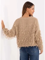 Sweter MI SW model 21314420 beżowy - FPrice Sweter MI SW model 21314420 beżowy - FPrice