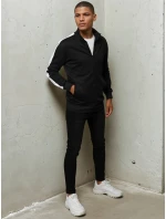 Pánská mikina na zip černá FashionStreet BX5562 Pánská mikina na zip černá FashionStreet BX5562