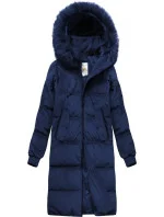 ZIMOWA KURTKA DAMSKA Z KAPTUREM GRANATOWA model 21242212 - Libland