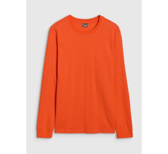 Pánské oversize hladké tričko s dlouhým rukávem 4F 4FRSS25TLONM518-70S pánské Pánské oversize hladké tričko s dlouhým rukávem 4F 4FRSS25TLONM518-70S pánské