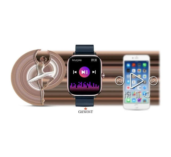 Chytré hodinky Giewont Pink-Green GW230-5