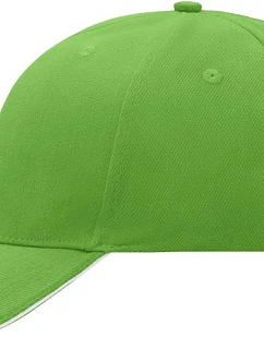 MB 24 6 panelová sandwich kšiltovka model 22502315 lime green/white - Daiber