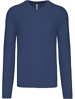 Kariban K 965 Pánský svetr s výstřihem do V 20.K965 deep blue