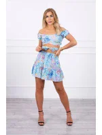 Modrá květinová sada Modrá květinová sada