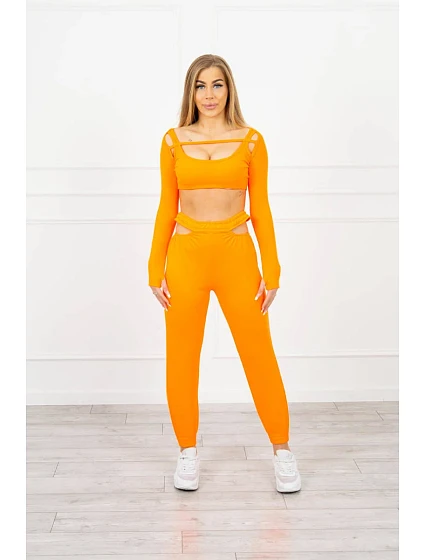 Sada s blůzou model 18748251 oranžová neonová - K-Fashion
