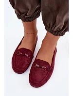 Dámské mokasíny Ploché Bordó Olisa