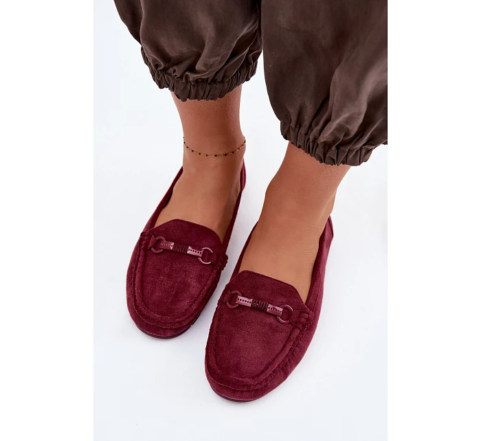 Dámské mokasíny Ploché Bordó Olisa