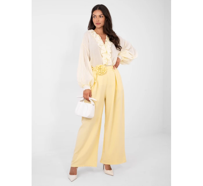 IT kalhoty SP FL8569 1.06 světle žlutá