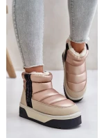 Nízké sněhule na silné podrážce D.Franklin Béžové