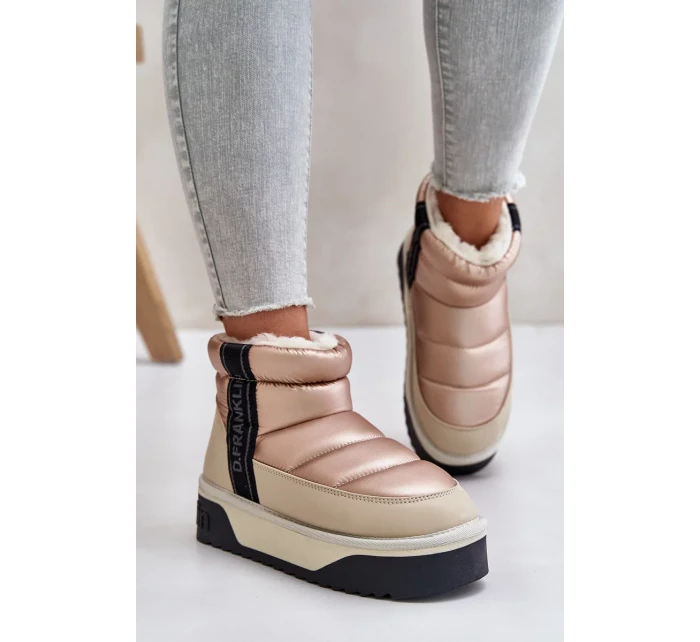 Nízké sněhule na silné podrážce D.Franklin Béžové