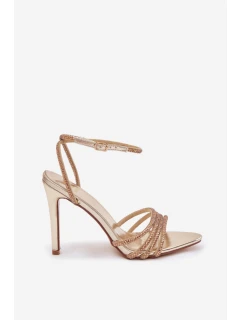 Sandály na podpatku model 222256 Step in style