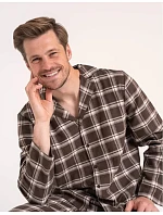 Pyžamo Moraj PDM5700-003 dlouhé rukávy, velikosti M–4XL, rozepínací
