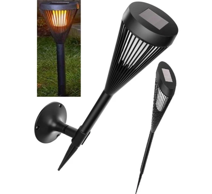 SOLÁRNÍ SVÍTILNA 2V1 S EFEKTEM PLAMENE 12 VEDLA SOLÁRNÍ SVÍTILNA 2V1 S EFEKTEM PLAMENE 12 VEDLA
