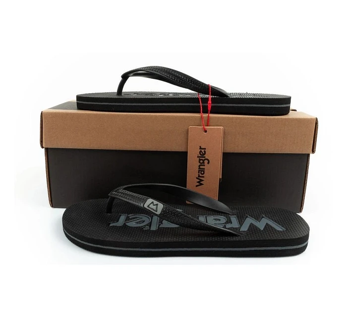 Boty Wrangler pánské black žabky model 22088705 - Hikvision Boty Wrangler pánské black žabky model 22088705 - Hikvision