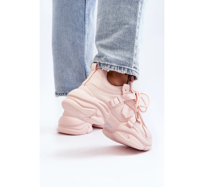 Dámské tenisky na masivní podrážce růžové model 21648323 - Boto Dámské tenisky na masivní podrážce růžové model 21648323 - Boto