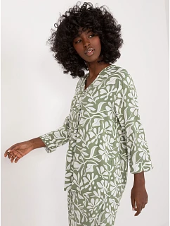 Halenka D73771M11174A khaki barva