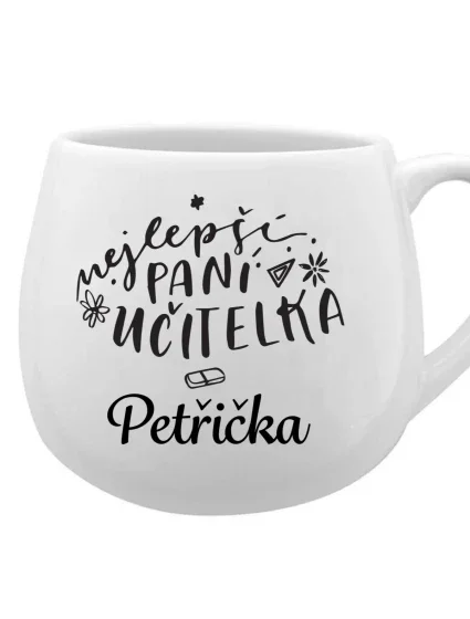 Personalizovaný keramický hrneček - NEJLEPŠÍ PANÍ UČITELKA