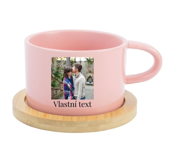 Personalizovaný keramický hrníček Makronka s fotografií 