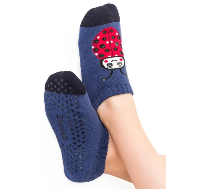 DĚTSKÁ FROTÉ OBUV S ABS 134 DENIM 26-28