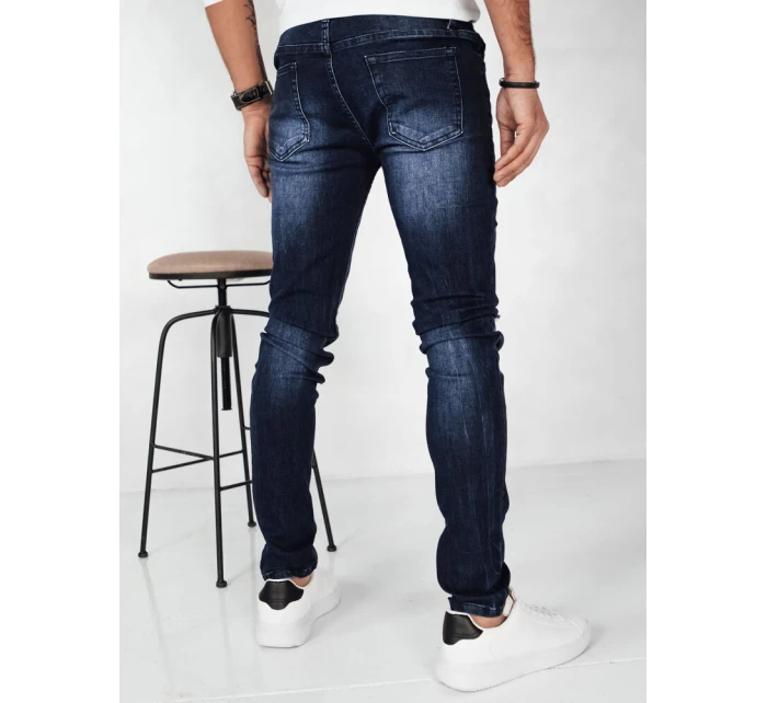 Pánské tmavě modré džínové kalhoty FashionStreet UX4148