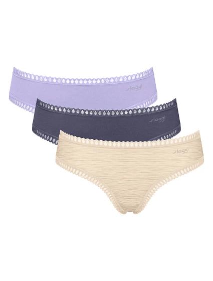 Dámské kalhotky GO Crush Hipster C3P - Lilac - lila M026 - SLOGGI Dámské kalhotky GO Crush Hipster C3P - Lilac - lila M026 - SLOGGI