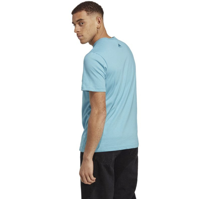 Pánské tričko adidas Essentials Single Jersey Linear Embroidered M IC9287