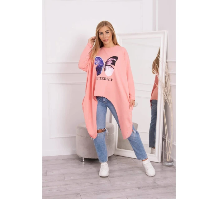 Meruňková halenka s potiskem