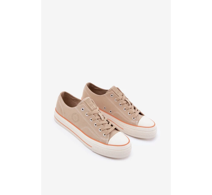 Pánské Tenisky Na Platformě Big Star RR174323 Béžové Pánské Tenisky Na Platformě Big Star RR174323 Béžové