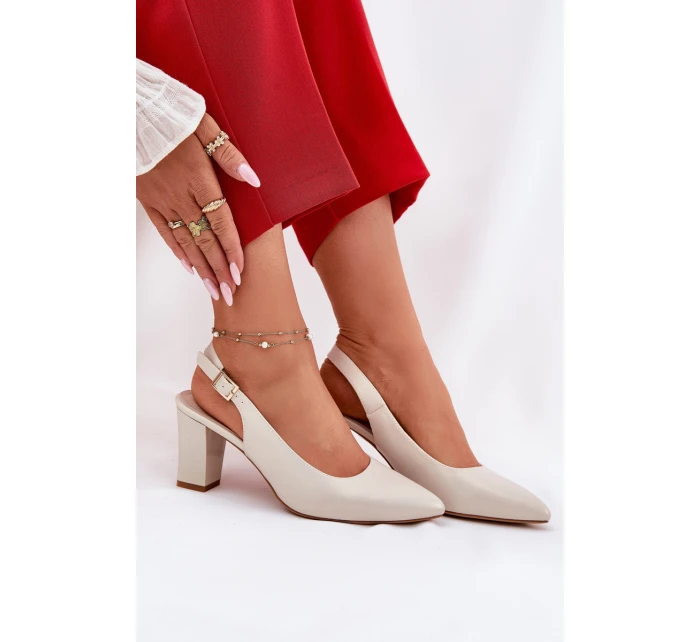 Pohodlné lodičky na podpatku model 21692909 - SERGIO LEONE