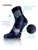 Sesto Senso Frotte Sportovní ponožky AMZ Navy Blue