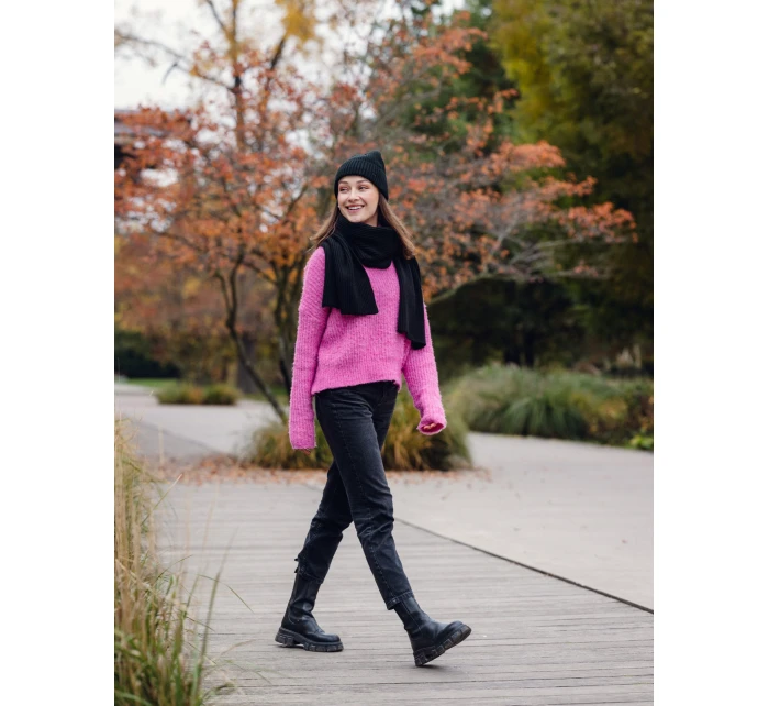 Dámský set šály a čepice Vuch Rowdy Set Black