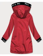 Tenká červená dámská bunda s ozdobnou lemovkou model 18038040 - S'WEST Tenká červená dámská bunda s ozdobnou lemovkou model 18038040 - S'WEST