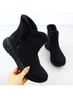 Dámské nepromokavé sněhule s kožíškem model 21906050 černé - Rieker