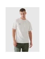 Oversize hladké unisex tričko 4F 4FRAW24TTSHU2672-12S Oversize hladké unisex tričko 4F 4FRAW24TTSHU2672-12S