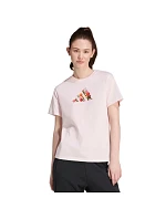 Dámské tričko adidas Floral Regular Graphic, světle růžové, KT2765 Dámské tričko adidas Floral Regular Graphic, světle růžové, KT2765