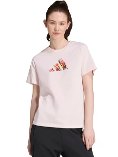 Dámské tričko Floral Regular světle růžové, model 22546145 - ADIDAS