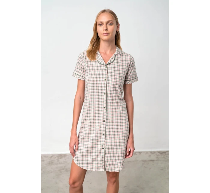 Kostkovaná noční košile –   model 18362917 - Vamp