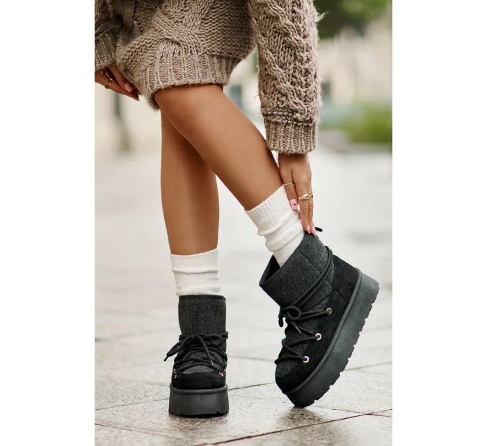 Sněhule S Na Platformě Černé model 21676673 - Boto Sněhule S Na Platformě Černé model 21676673 - Boto