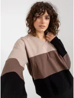 Mikina RV BL 8328.34X černá a béžová