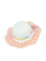 Dívčí klobouk Art Of Polo cz21244-1 White/Orange