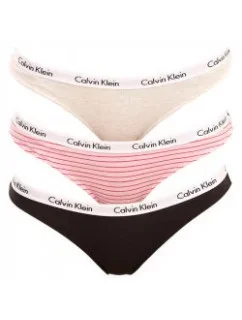 Kalhotky 3pcs QD3588E - W5A - Vícebarevná - Calvin Klein